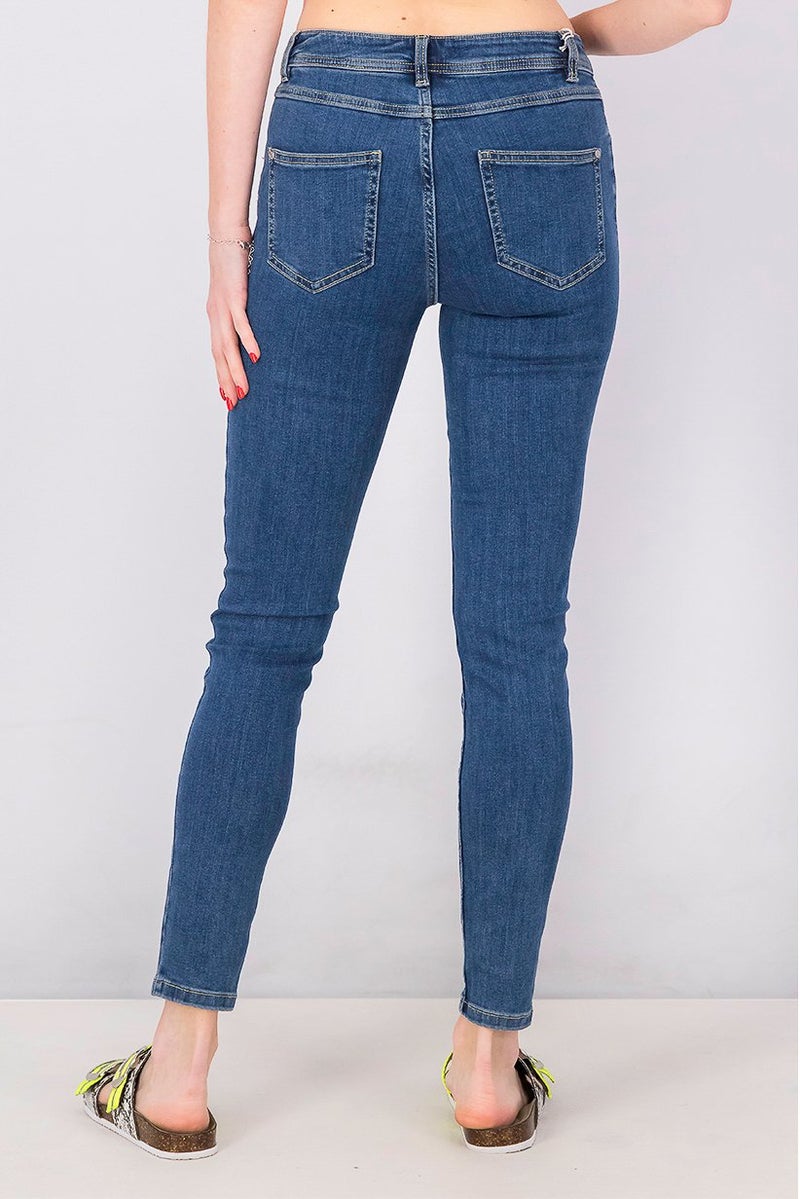 Tchibo جينز دنيم ضيق للنساء، أزرق - Image 4